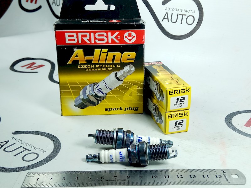Свеча зажигания BRISK A-Line 12 DR15YСY [0026] зазор 0,8 (16 клап