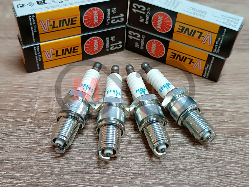 Свечи зажигания NGK V-Line 13 BPR6ES-11 (5339) (8 клап.) к-кт 4шт