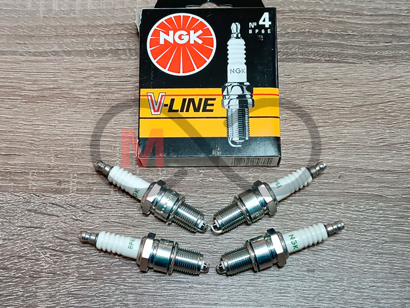 Свічки запалювання NGK V-Line 4 BP6E (5637) без опору