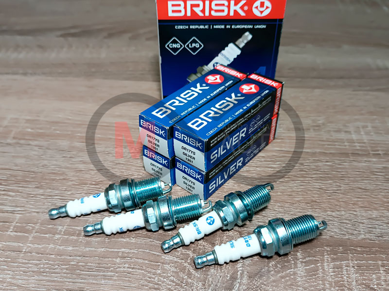 Свечи зажигания 406 дв., LPG Brisk Silver DR17YS 1351 (к-кт 4 шт.)