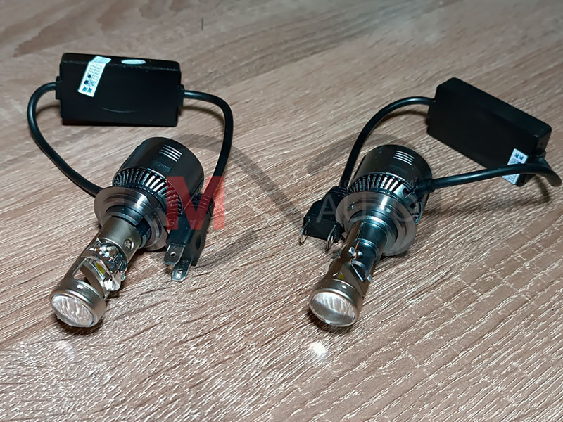 Mini линза LED H7 модель A80 5000K 6000Lm