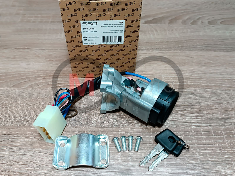 Замок зажигания 2108-099/2113-15 н/о с ключами, SSD. Код (ОЕМ