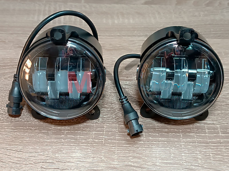 LED Фара противотуманная ВАЗ 2170 с линзой круглая (2 шт) Blaskar