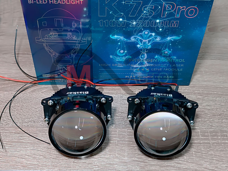 Биксеноновые BI-LED линзы 3 дюйма K7 PRO (110W, 22000LM