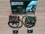 Фара-прожектор Сова 2 SMD, 9D линза, желтый-белый луч, противотуманные фары, к-кт 2 шт.