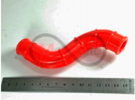 Патрубок картера вентиляции ВАЗ 2110-12, 8 кл., инж., верх. "сапунёнок", силикон, красный
