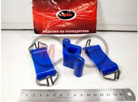 Комплект ремней крепления глушителя ВАЗ 2101-2107 (полиуретан синий), ПИК