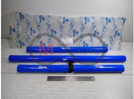 Патрубок отопителя (печки) ВАЗ 2110 (к-т 4 шт.) с тройником, силикон синий, ТехноПартнер