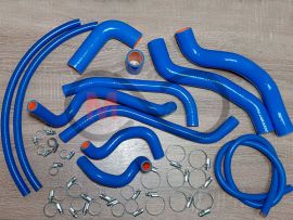 Комплект силиконовых патрубков ВАЗ 21082-21099, 2113-2115 инж. хомутами 