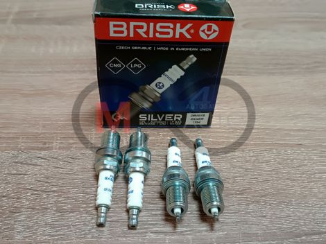 BRISK Silver DR15YS-9 1462 Zündkerzen Benzin LPG CNG Autogas, 4 Stück by Z-E eBa