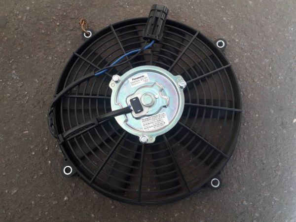 Вентилятор ВАЗ 1118,2190 охлаждения радиатора кондиционера в сборе (до 2014г.в.), Panasonic