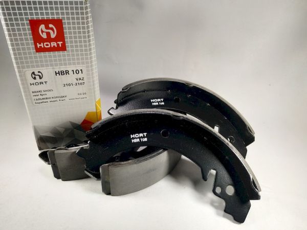 Колодка тормозная задняя ВАЗ 2101-07 (4шт.), HORT (HBR101)