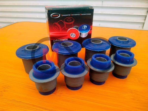 2101-2904040/2101-2904180 Комплект шарниров рычагов подвески 2101-07, полиуретан (в компл 8 шт)