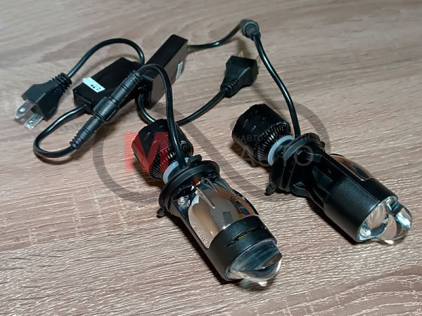 Лампы led мини-линзы н4 auto led linz lens"( 80вт, 16000лм, 5700к, 12-24v, цоколь h4)