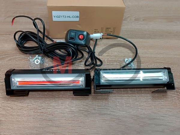 Led стробоскоп красно-синего цвета 16,5 см (12-24 вольта) Blaskar